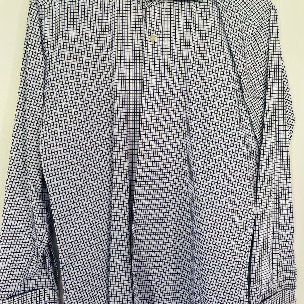 Cafe coton blue and white dress shirt